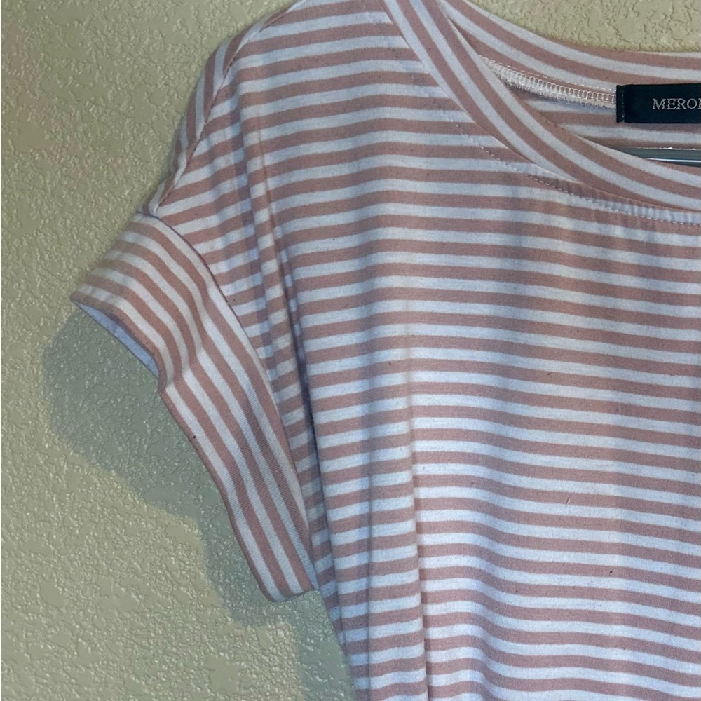 Women's Striped Casual Dress - Picture 5 of 6